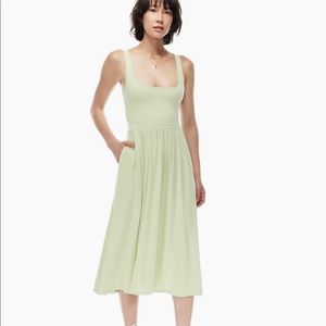 Wilfred market dress in burgundy